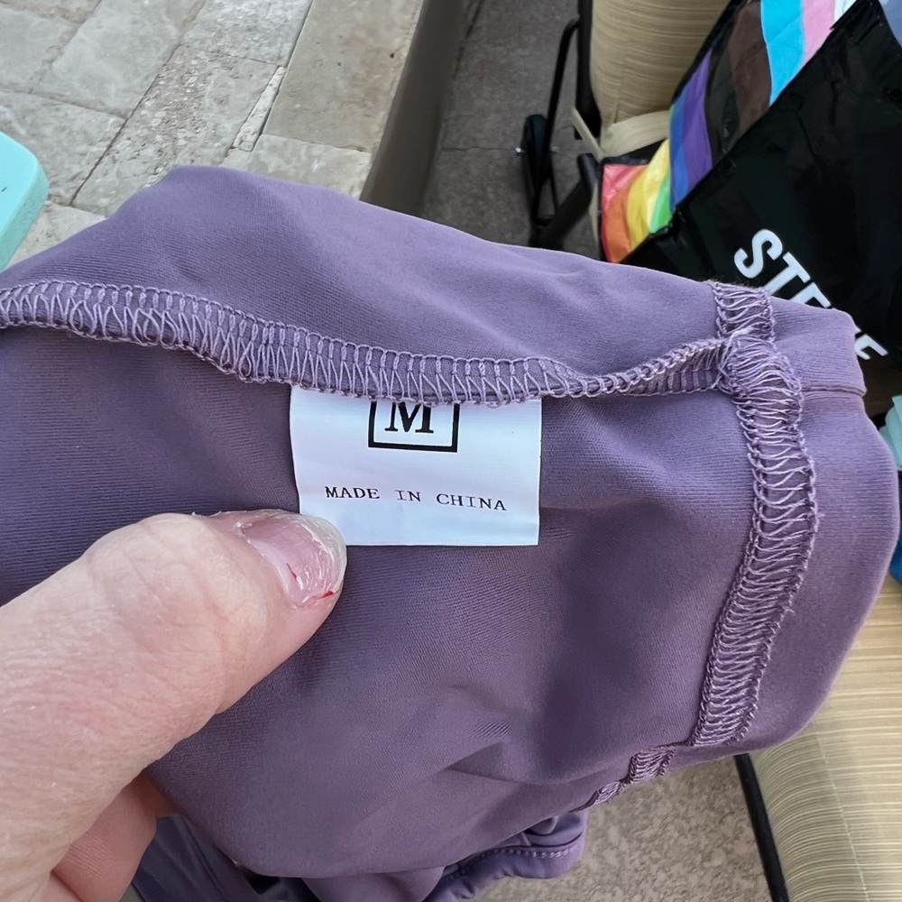 One Shoulder Purple Crop Top